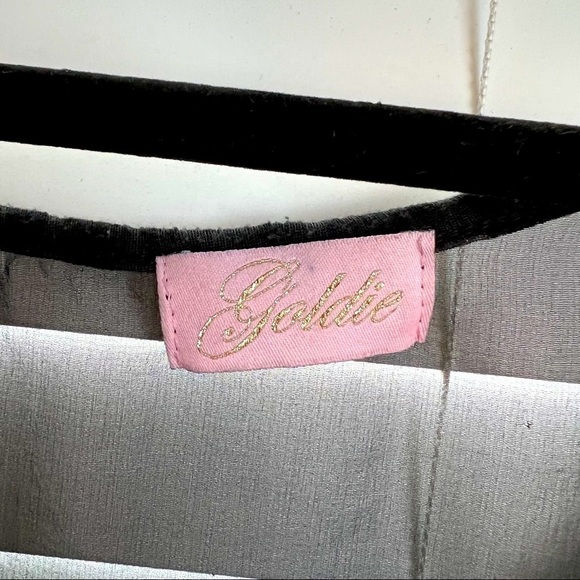 Pretty Silky & Off Shoulder Sheer Blouse Sz S - Picture 11 of 15